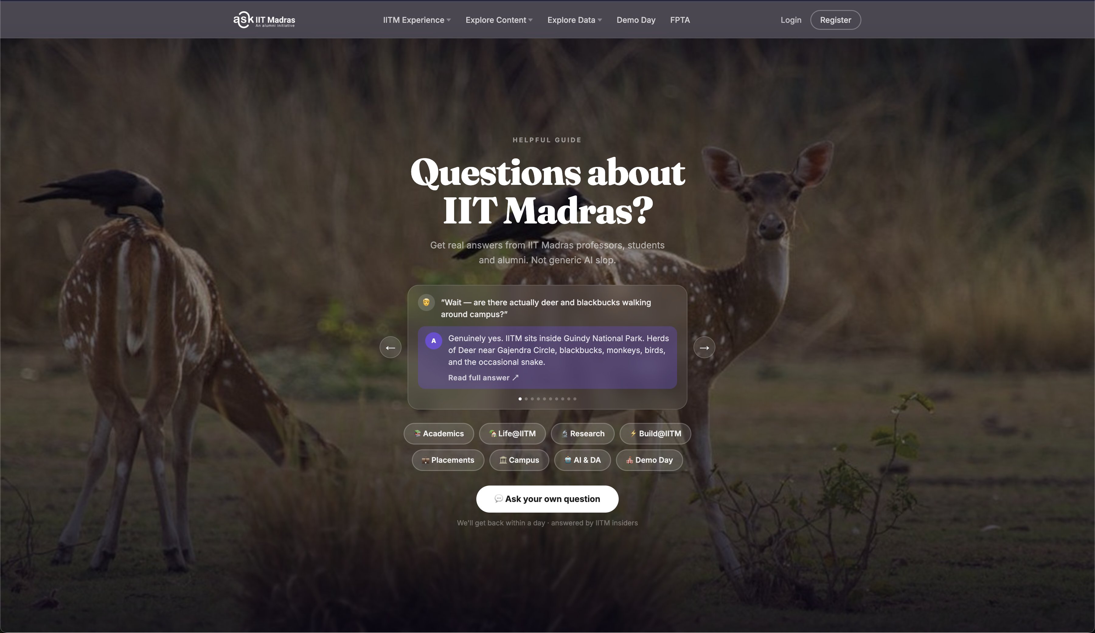 AskIITM website