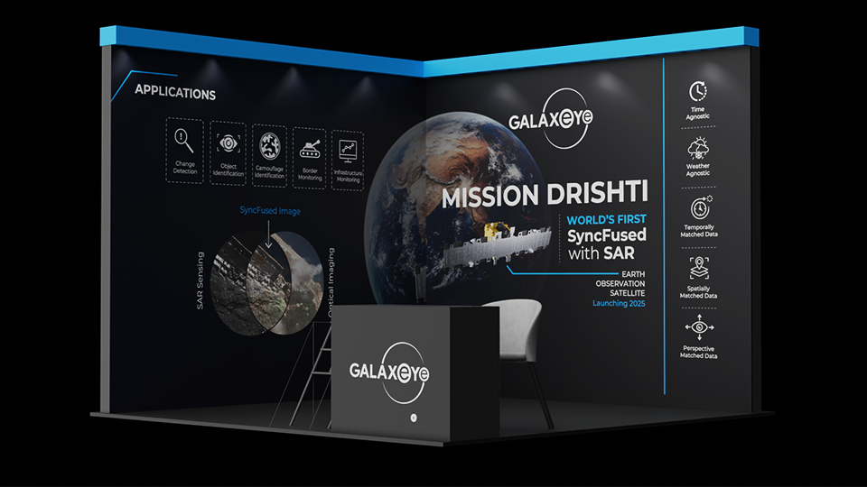 GalaxEye exhibition stall render