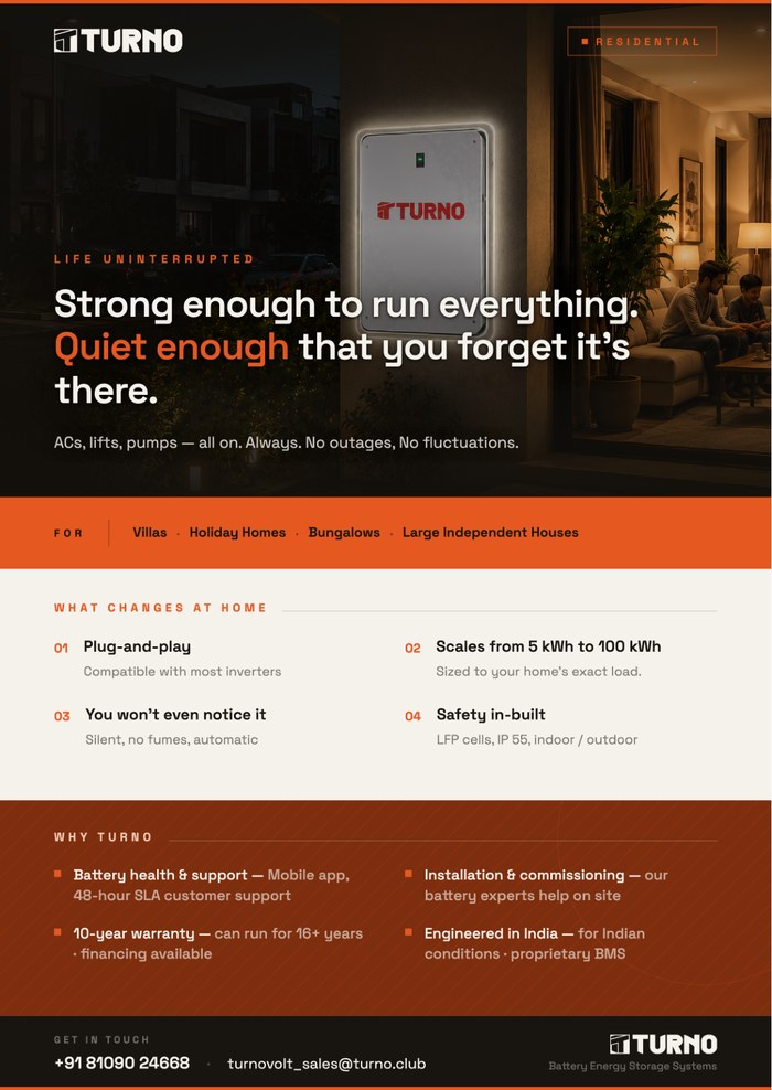 Turno Volt residential flyer
