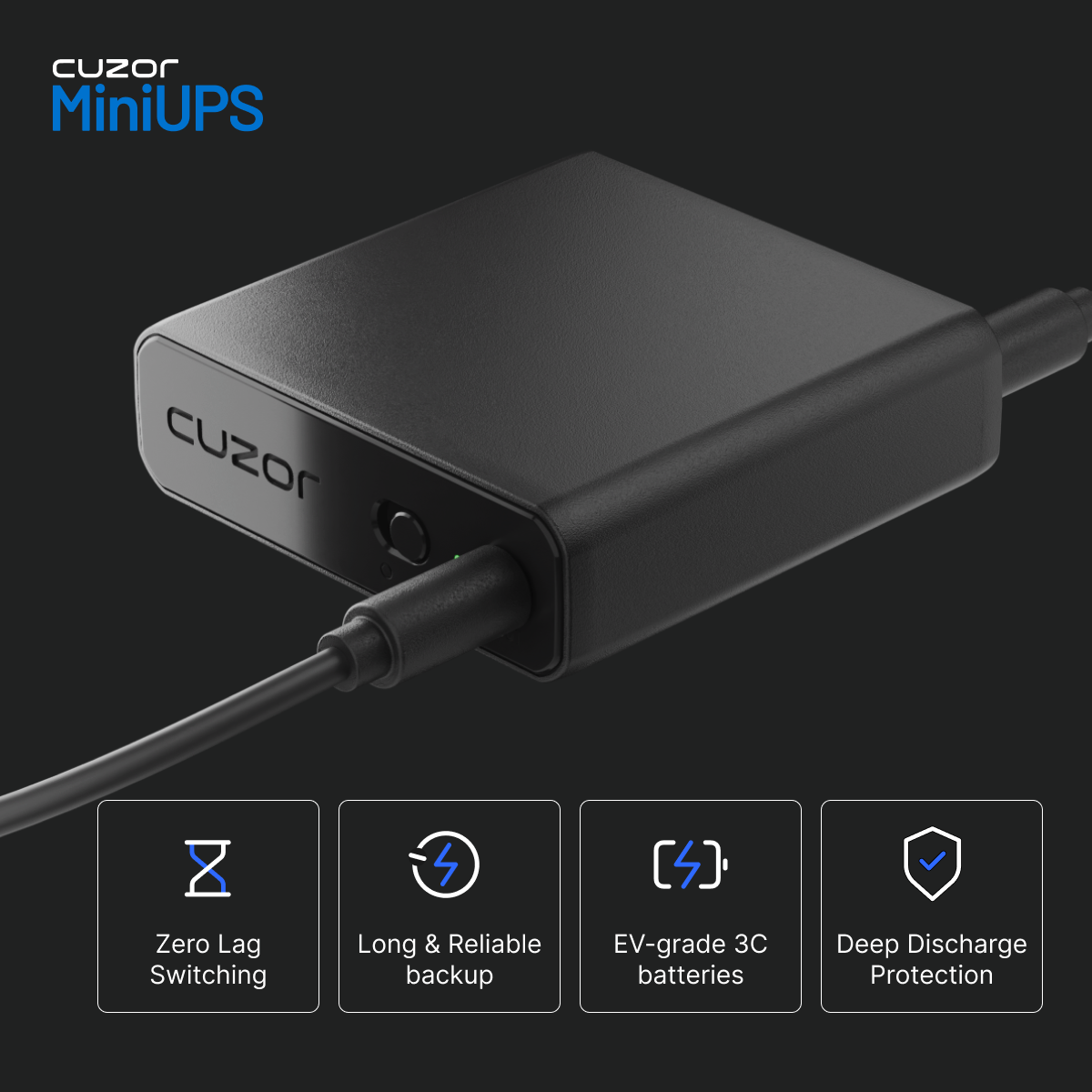 Cuzor Mini UPS — zero lag switching features ad creative